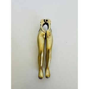 Antique Brass Nutcracker Ladies Legs Hips Leaf Design On Both Sides. Toes‎ Shown